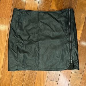 Hollister Faux Leather Mini Skirt